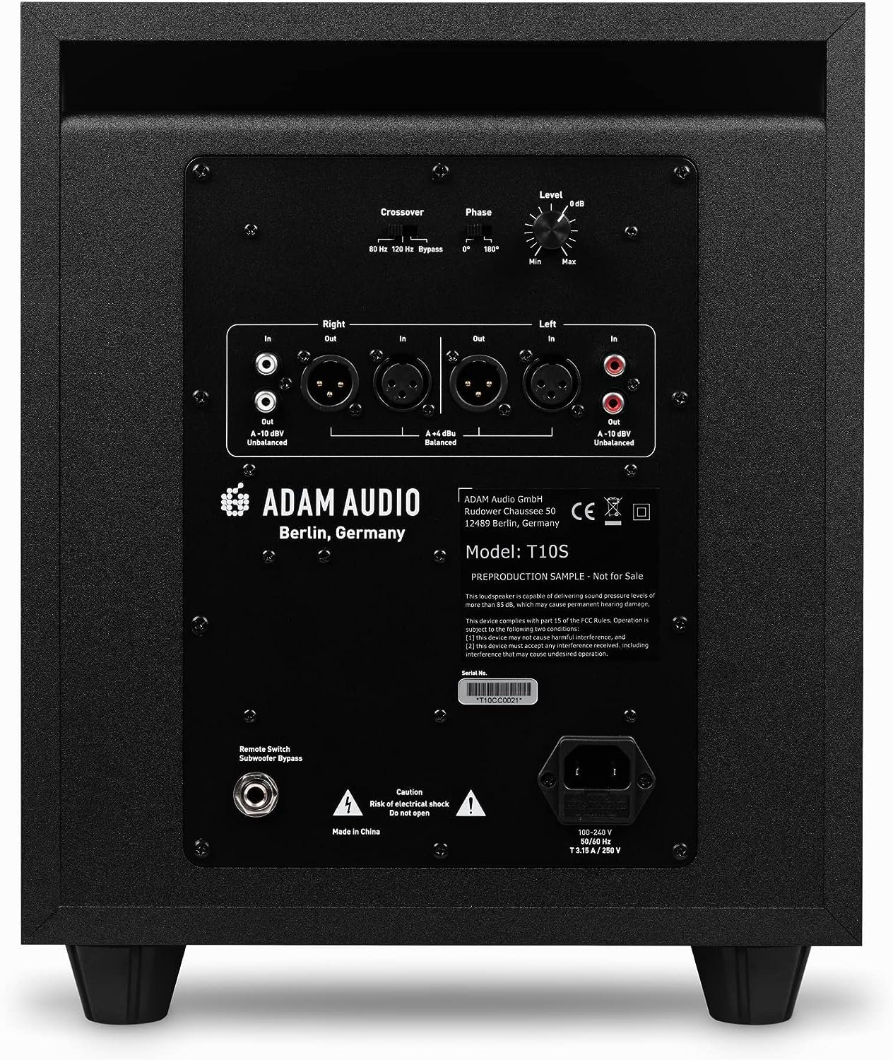 81xQFriNdL._AC_SL1500_-1.jpg ADAM Audio T10S 10" Active Powered Studio Subwoofer