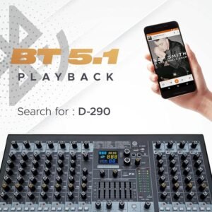 Digimore D 290 12 Channel Live Audio Mixer with DSP & Bluetooth 5.1