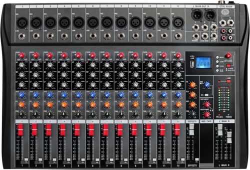 Digimore D 285 Professional 12 Channel Audio Mixer with USB & BT