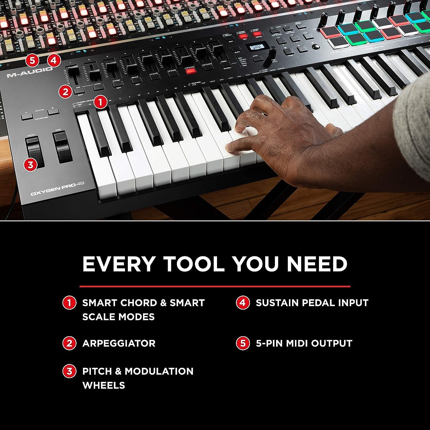 M-Audio Oxygen Pro 49  49 Key USB MIDI Keyboard Controller