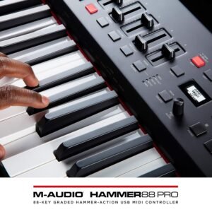 M-Audio Hammer 88 Pro 88 Key USB MIDI Keyboard Controller M-Audio Hammer 88 Pro 88 Key USB MIDI Keyboard Controller