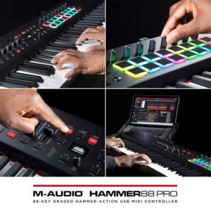 M-Audio Hammer 88 Pro 88 Key USB MIDI Keyboard Controller M-Audio Hammer 88 Pro 88 Key USB MIDI Keyboard Controller