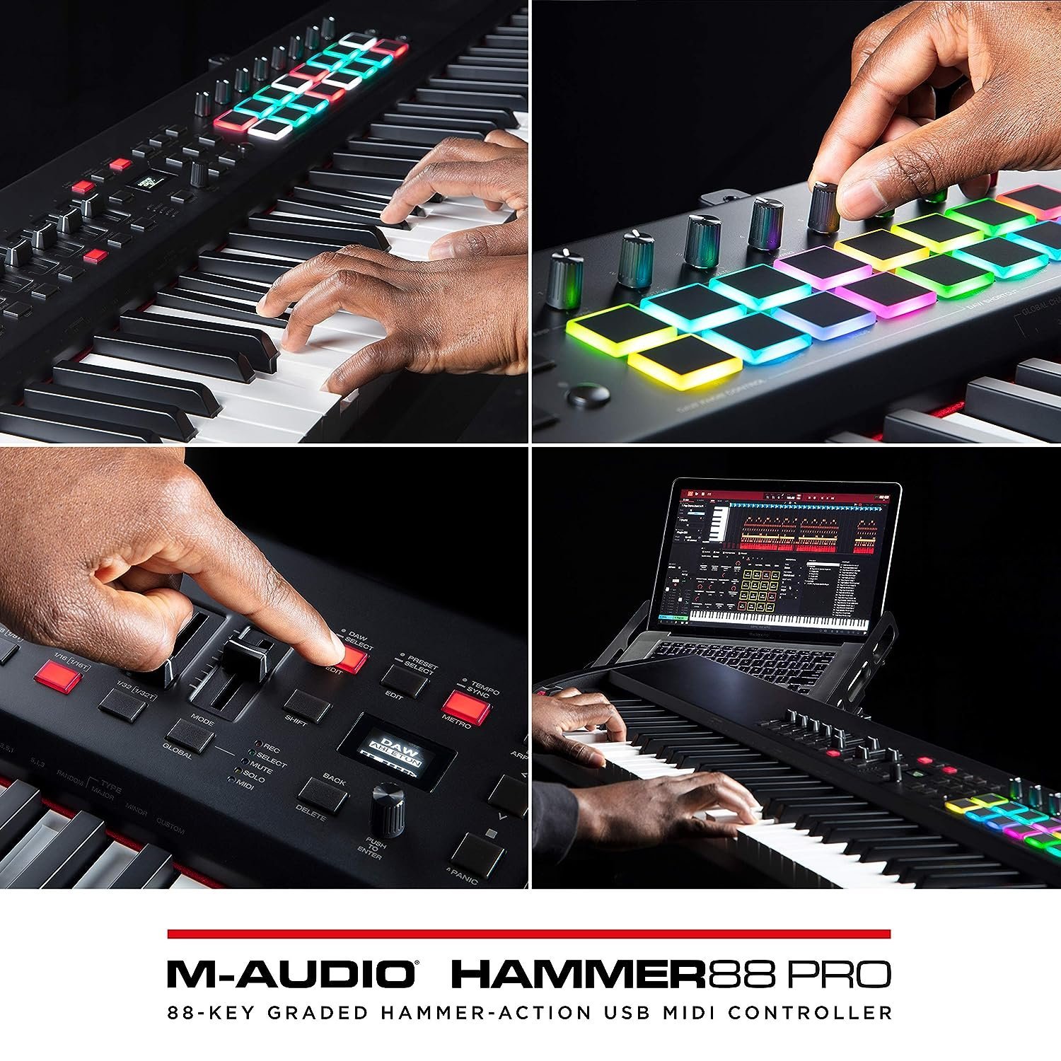 M-Audio Hammer 88 Pro  88 Key USB MIDI Keyboard Controller