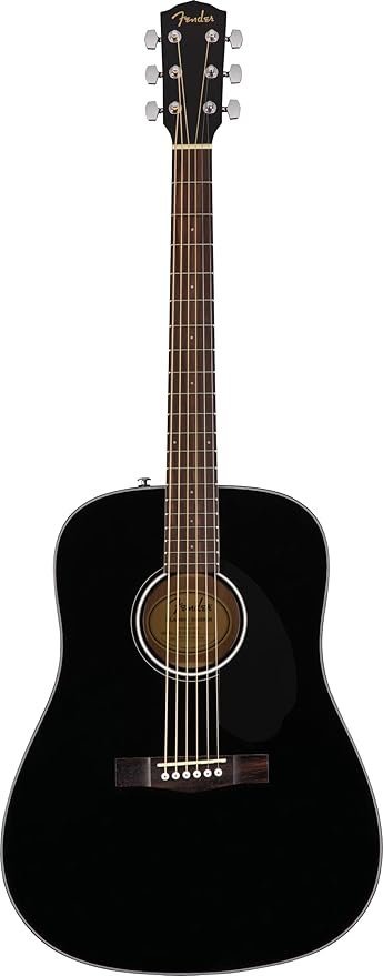 Fender Acoustic Guitar Dreadnought Solid CD60S Black 970110006