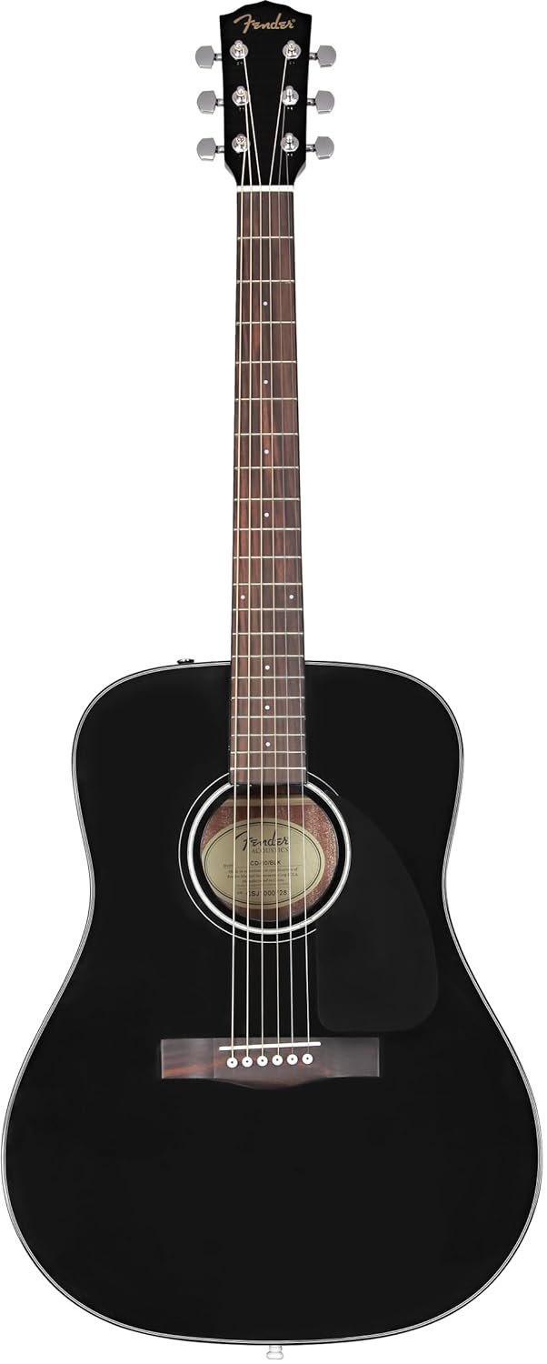 Fender Acoustic Guitar Dreadnought CD60 V3 Black 970110506