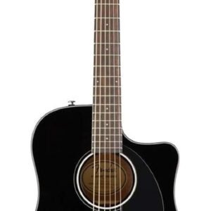 Fender Acoustic Guitar with Cutaway Electronics CD60SCE Black 970113006
