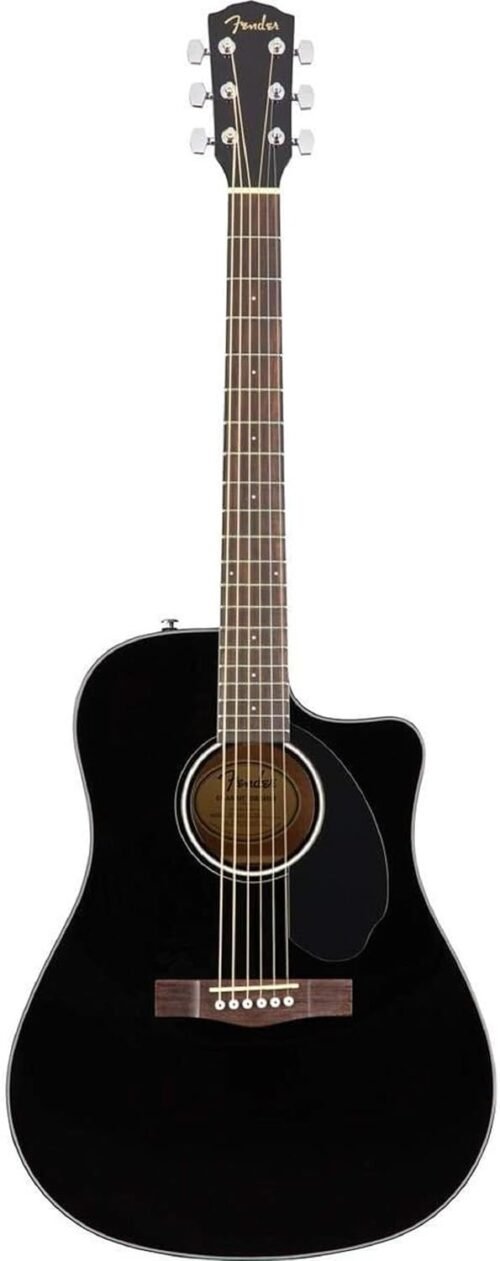 970113006-1.jpg Fender Acoustic Guitar with Cutaway Electronics CD60SCE Black 970113006
