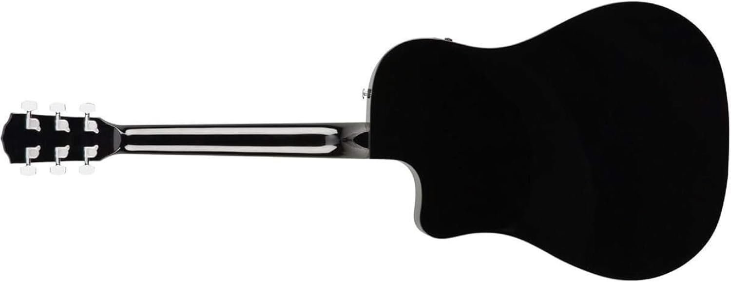 Fender Acoustic Guitar with Cutaway Electronics CD60SCE Black 970113006