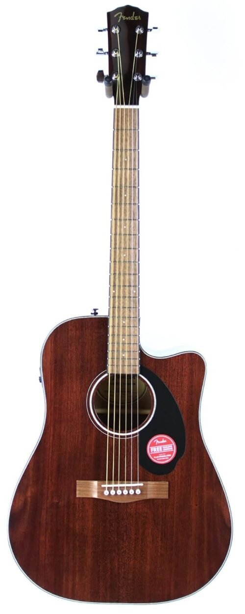 970113022.jpg Fender Acoustic Guitar with Cutaway Electronics CD60SCE Mahogany 970113022 Right Hand