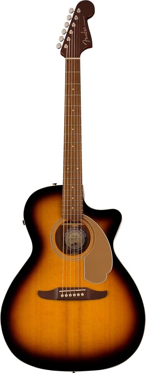 970743503.jpg Fender Acoustic Guitar Dreadnought Cutaway Electronics Newporter Player Sunburst 970743503