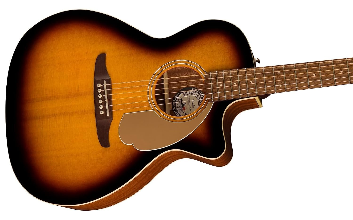 Fender Acoustic Guitar Dreadnought Cutaway Electronics Newporter Player Sunburst 970743503