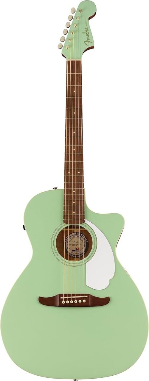 970743557.jpg Fender Acoustic Guitar Dreadnought Cutaway Electronics Newporter Player Surf Green 970743557