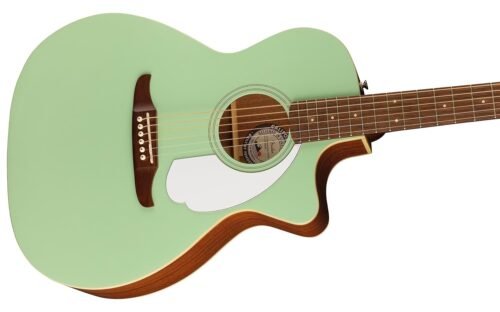 Fender Acoustic Guitar Dreadnought Cutaway Electronics Newporter Player Surf Green 970743557