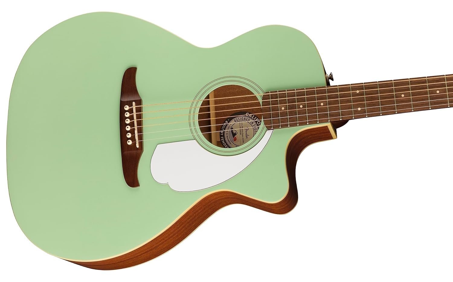 Fender Acoustic Guitar Dreadnought Cutaway Electronics Newporter Player Surf Green 970743557