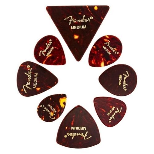 980200300.jpg Fender Guitar Picks Celluloid Medley Medium Pack 8 980200300