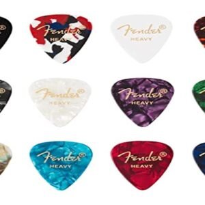 Fender Guitar Picks 351 Celluloid Medley Heavy Pack 12 980300500