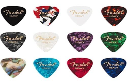 980300500.jpg Fender Guitar Picks 351 Celluloid Medley Heavy Pack 12 980300500