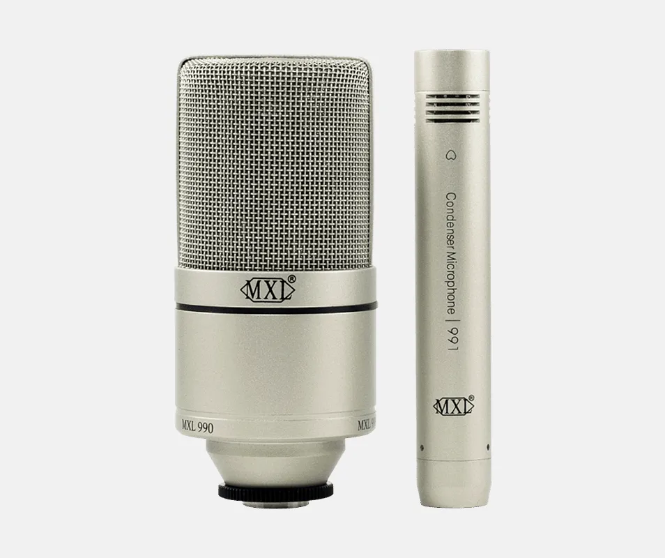 MXL 990 991 Recording Condenser Microphone Package - Champagne