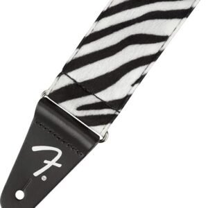 Fender Wild Animal Print Guitar Strap, 2in, Zebra 990601051