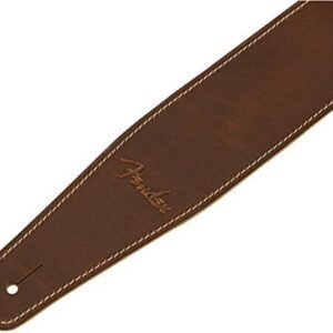 990641021-2-1.jpg Fender Broken-In Leather Strap Tan 990641021