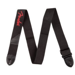 990662015.jpg Fender Poly Guitar Strap - BLK/RED 990662015