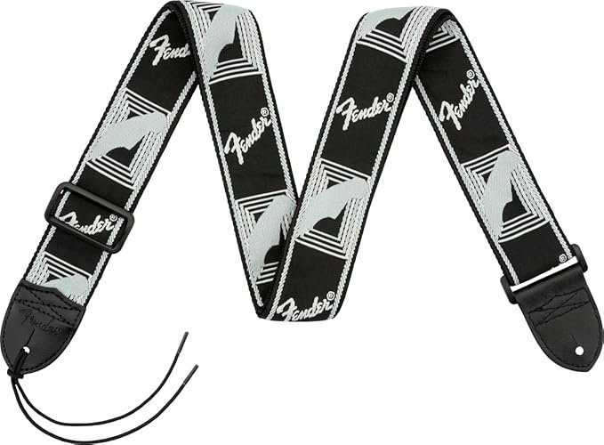 Fender 2" Monogrammed Strap Black/Light Grey/Dark Grey 990681543