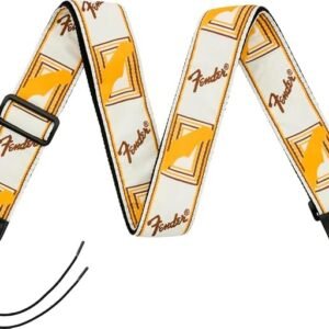 Fender 2" Monogrammed Strap White/Brown/Yellow 990683000