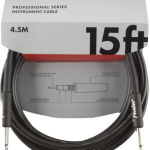 Fender Instrument Cable Professional Series 15Ft Black 990820021