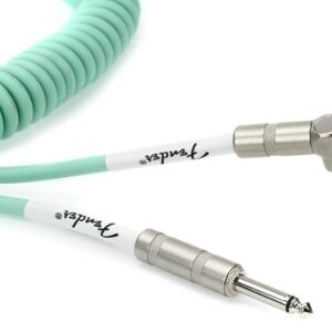 Fender Instrument Cable Original Series Coiled Straight-Angle 30Ft Surf Green 990823007