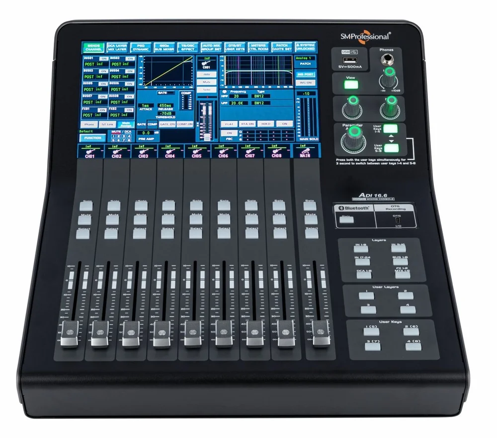 Studiomaster Professional ADI 16.6 - 16 Channel Digital Mixer