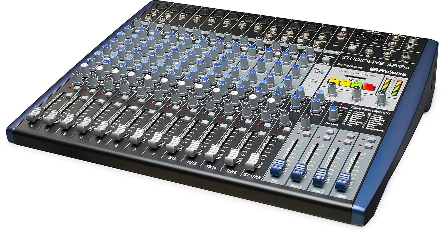 PreSonus StudioLive AR16c 18-Channel USB-C Hybrid Digital/Analog Performance Mixer