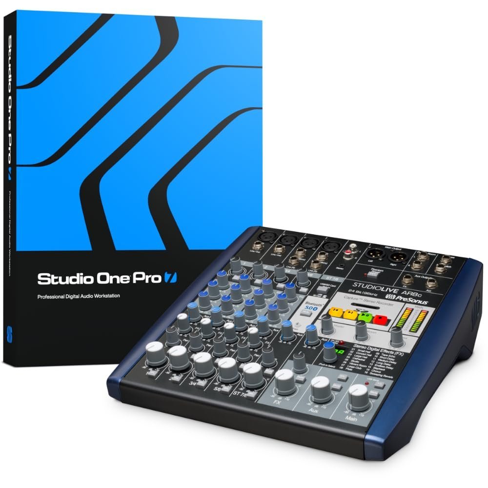 PreSonus StudioLive AR8c 8-Channel USB-C Hybrid Digital/Analog Performance Mixer