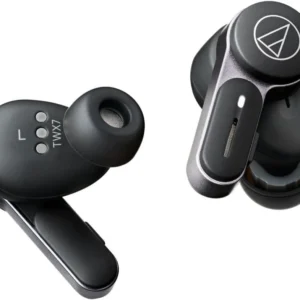 Audio-Technica ATH-TWX7BK Wireless Earbuds, Black