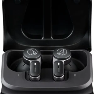 Audio-Technica ATH-TWX7BK Wireless Earbuds, Black