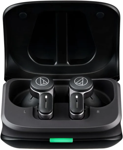 Audio-Technica ATH-TWX7BK Wireless Earbuds, Black