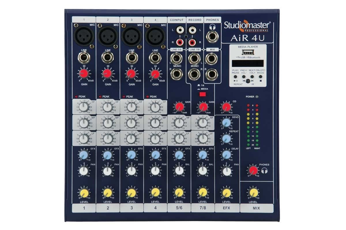 Studiomaster AiR 4U is an ultra-compact mixing