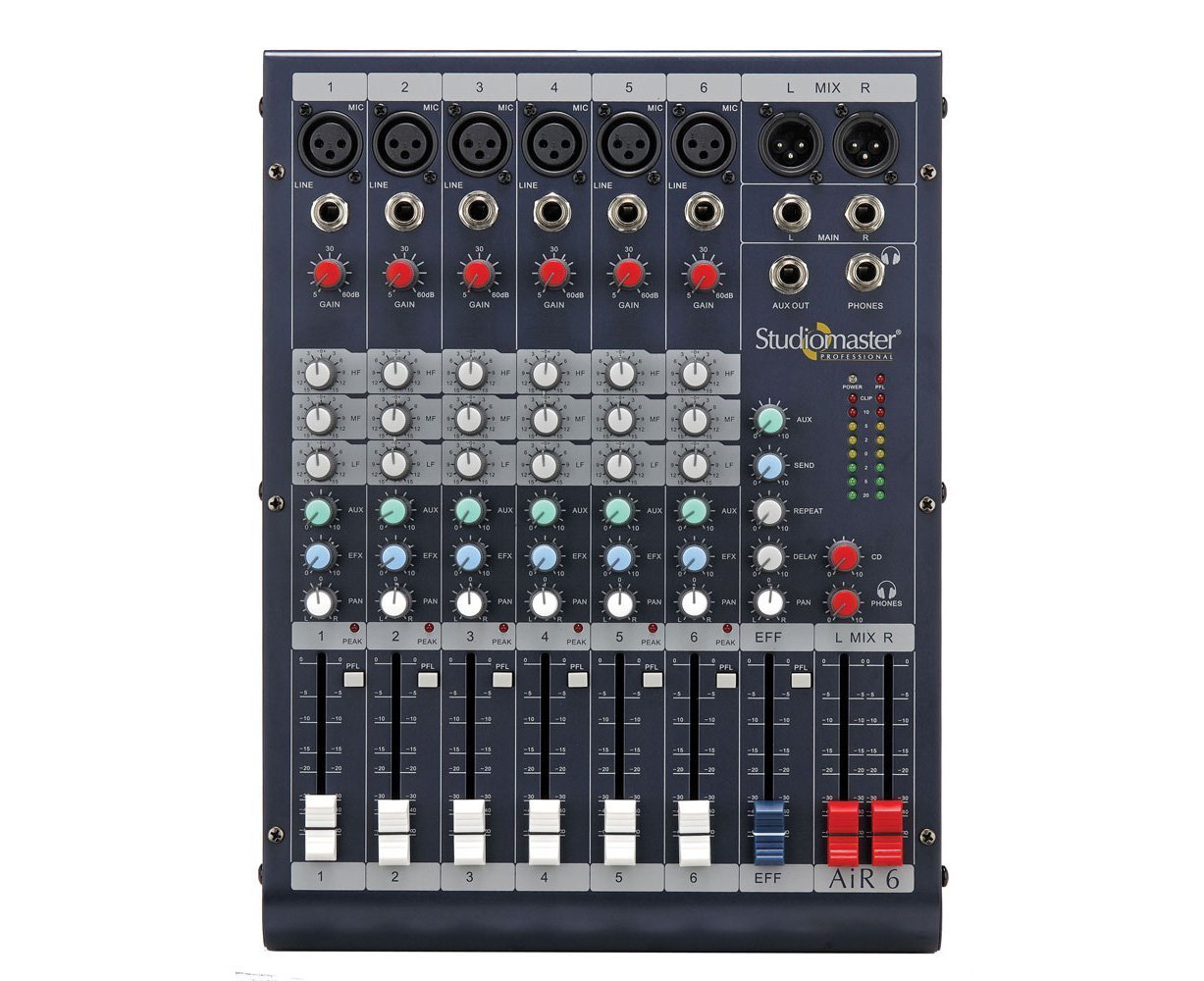 Studiomaster Mixer Air 6 (6 channel), black, Medium