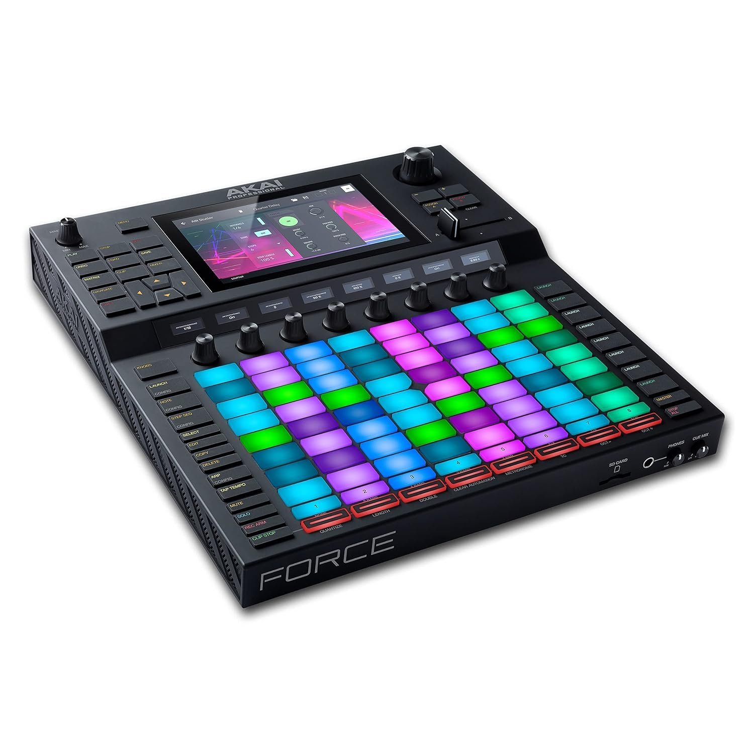 Akai Professional Force ? Standalone Music Production/DJ Performance System with 7? full colour multitouch display and clip launch matrix