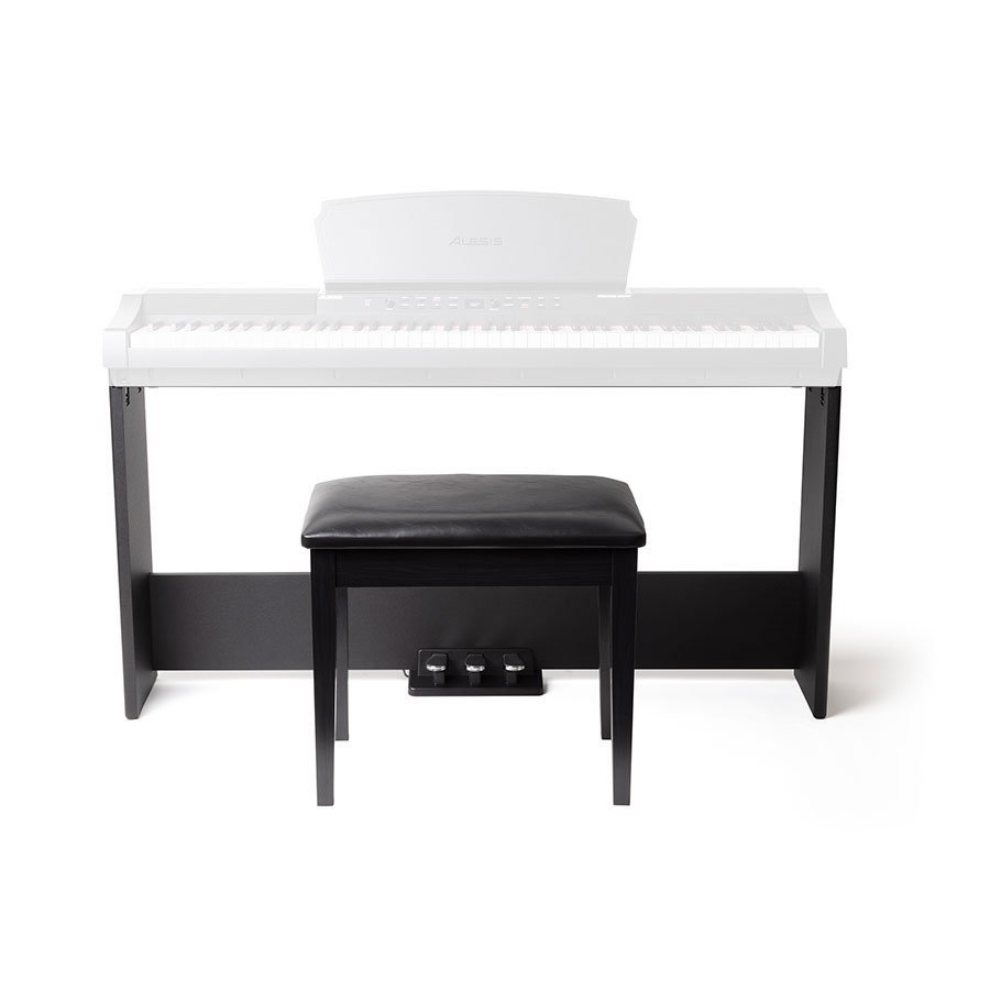Alesis-AHB-1-3.jpg Alesis AHB-1 Piano Home Accessory Bundle Wooden Piano Stand With 3 Pedals and Bench