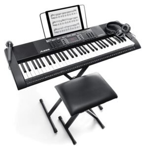 Alesis Harmony 61 MKII 61-Key Portable Arranger Keyboard, Black (HARMONY61MKII)