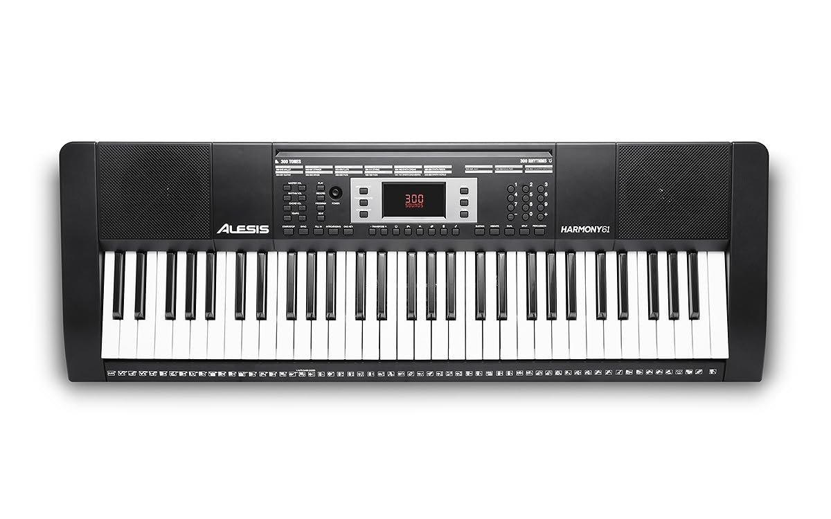 Alesis Harmony 61 MKII 61-Key Portable Arranger Keyboard, Black (HARMONY61MKII)