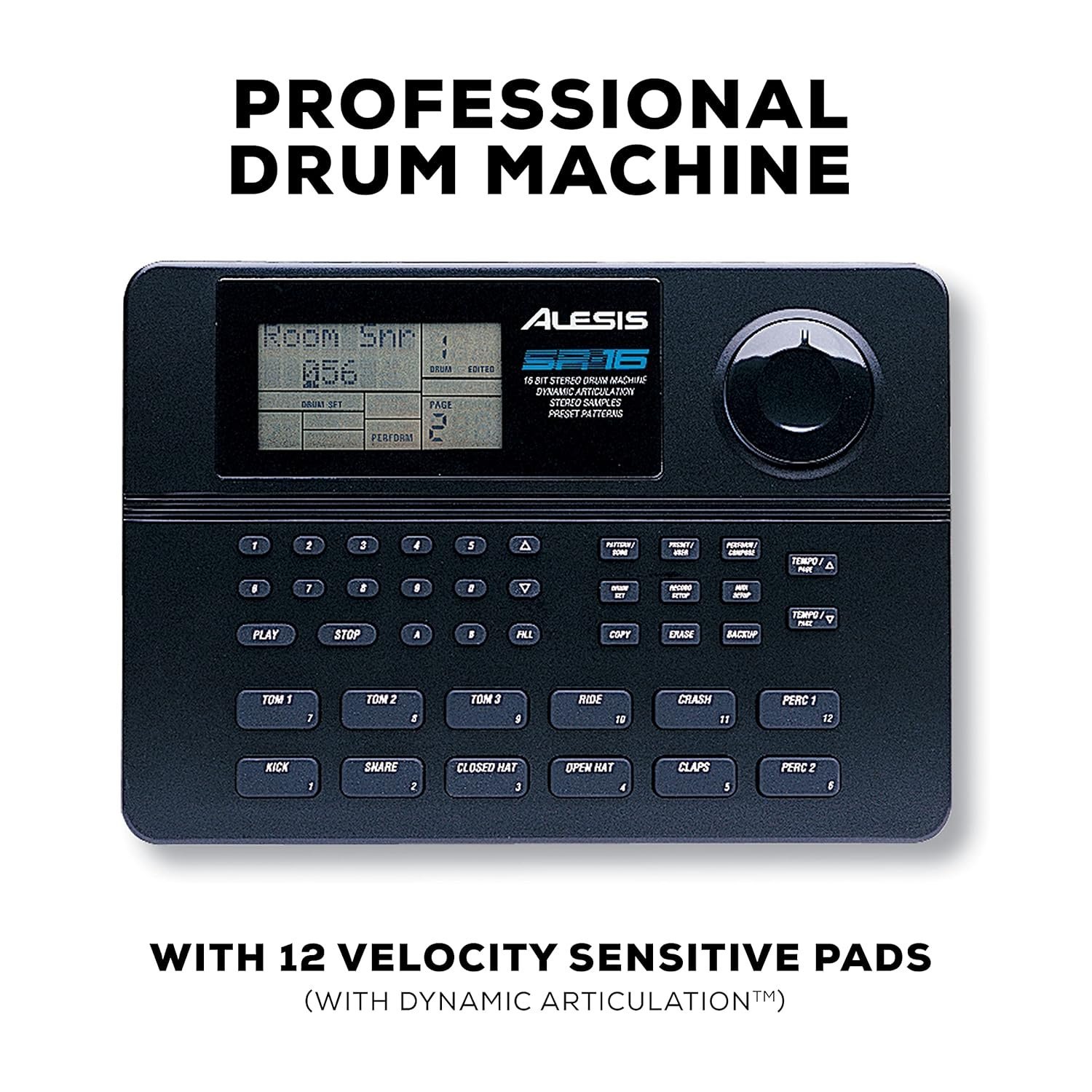 Alesis SR16 |Studio-Grade Standalone Classic Drum Machine with On-Board Sound Library and In-Built Effects