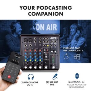 Alto Professional TrueMix 600 Audio Mixer with USB Interface & Bluetooth Alto Professional TrueMix 600 Audio Mixer with USB Interface & Bluetooth