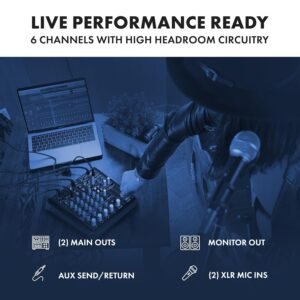 Alto Professional TrueMix 600 Audio Mixer with USB Interface & Bluetooth Alto Professional TrueMix 600 Audio Mixer with USB Interface & Bluetooth