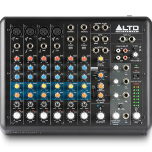 Alto Professional Truemix 800 FX Audio DJ Mixer With 4 XLR Mic Ins, USB Audio Interface And Bluetooth For Podcasting