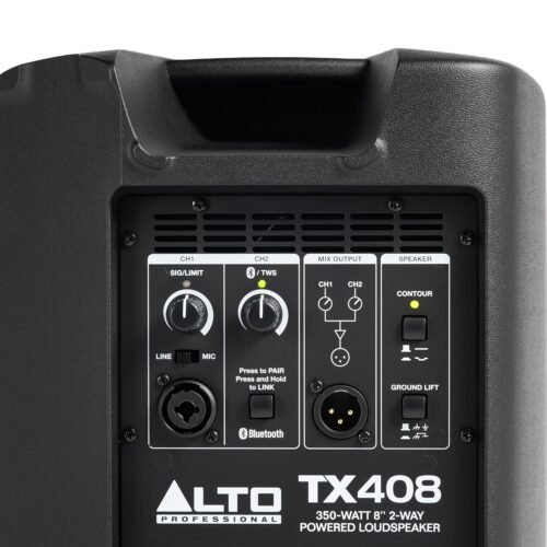 Alto TX408 350W 8" Powered PA Speaker with Bluetooth, 2-Channel