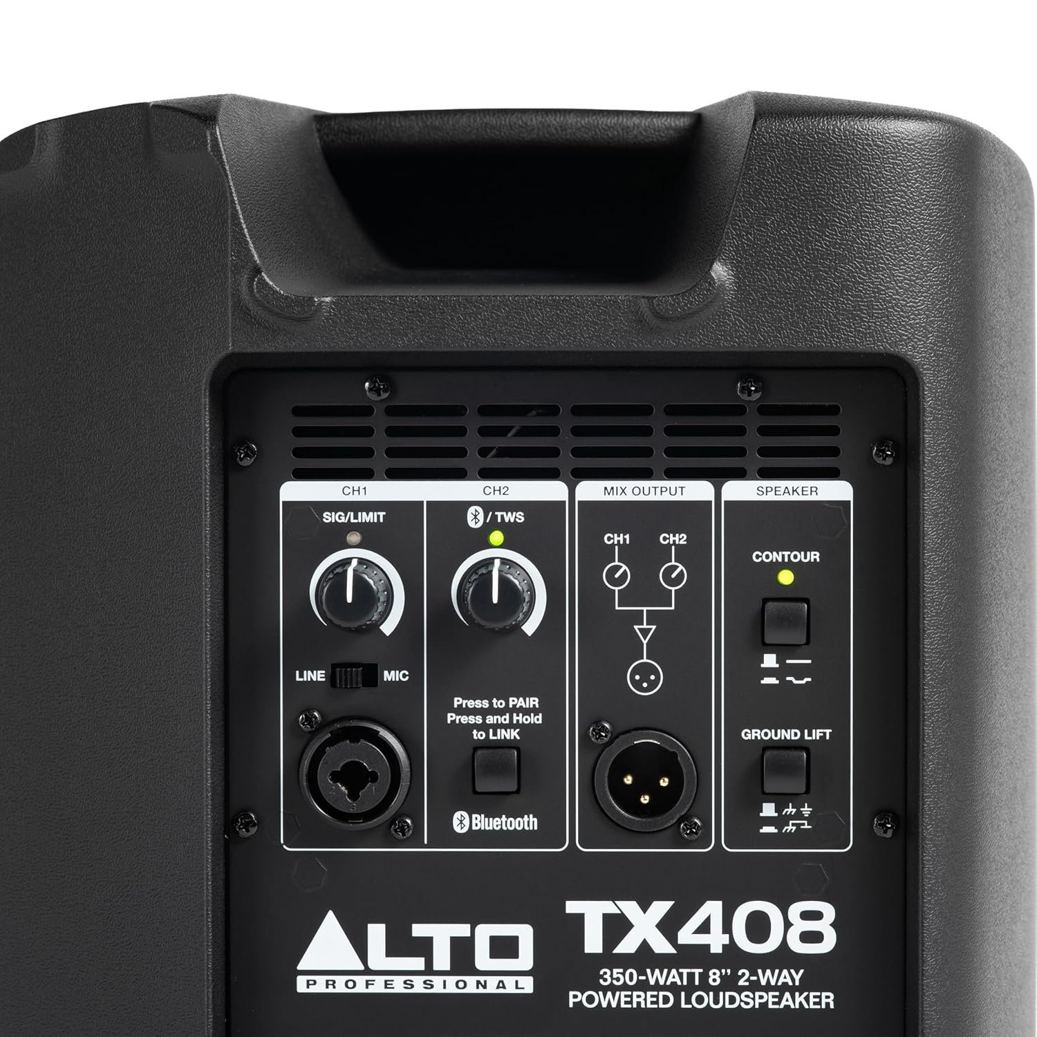 Alto TX408 350W 8" Powered PA Speaker with Bluetooth, 2-Channel