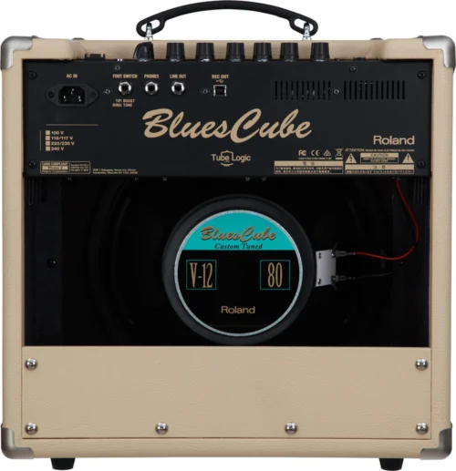 BC-HOT-VB-3.webp Roland Blues Cube Hot 30W Combo Guitar Amplifier 1x12inch -Vintage Blonde