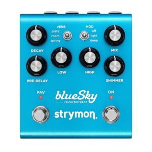 BlueSky.jpg Strymon BlueSky V2 Reverb Pedal | Studio-Quality Digital Reverb with Plate, Room & Spring Modes | Modulation & Shimmer, True Bypass, Expression Control | Premium Guitar & Bass Effects