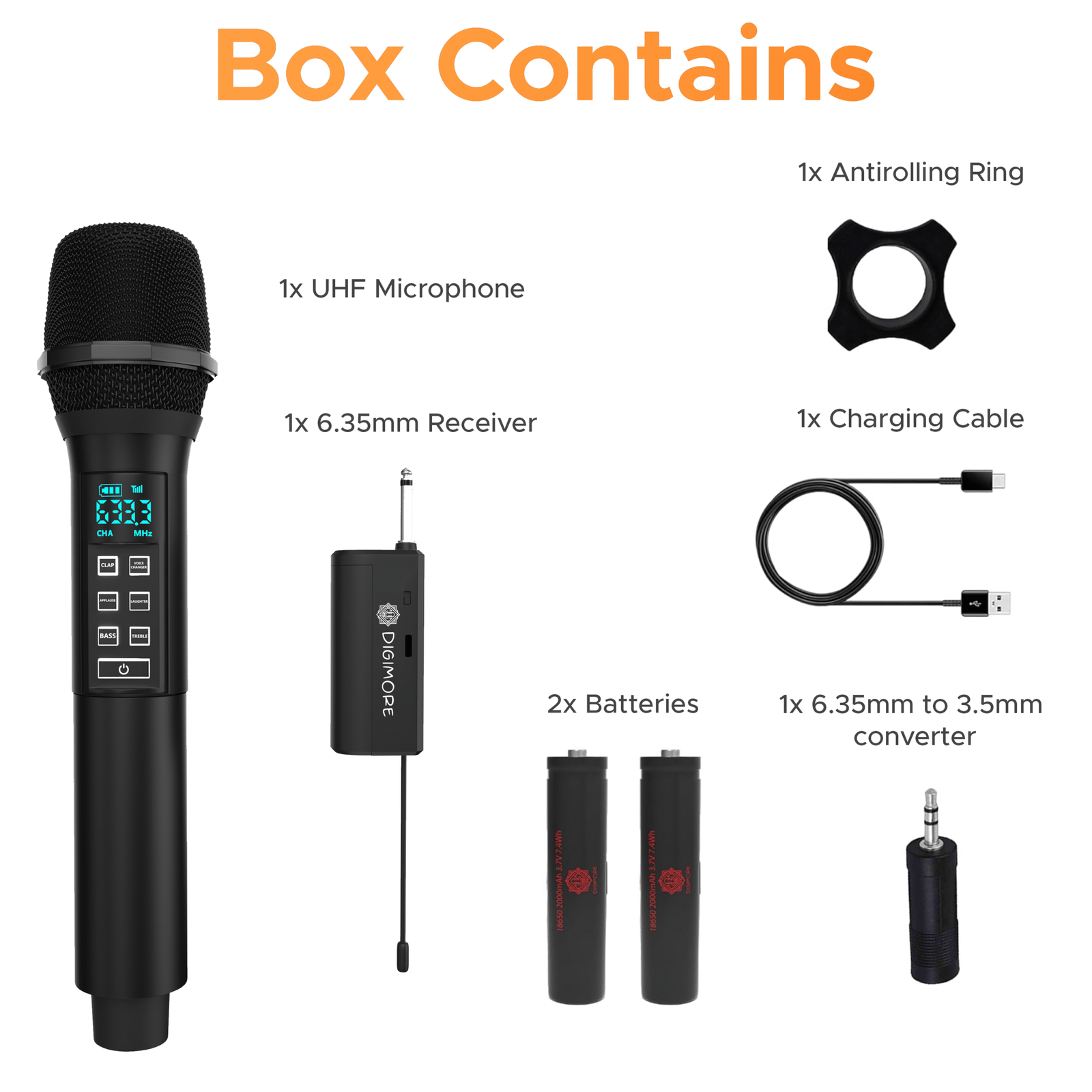 Digimore D-346 UHF Wireless Microphone System with Sound Card
